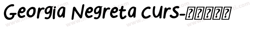 Georgia Negreta curs字体转换